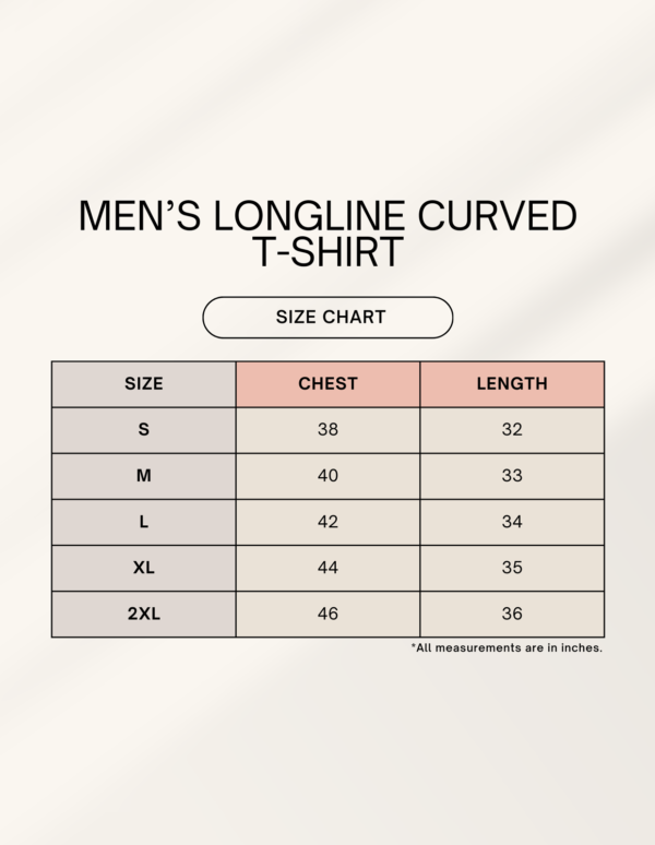 Men's Longline Curved Tee - Image 5