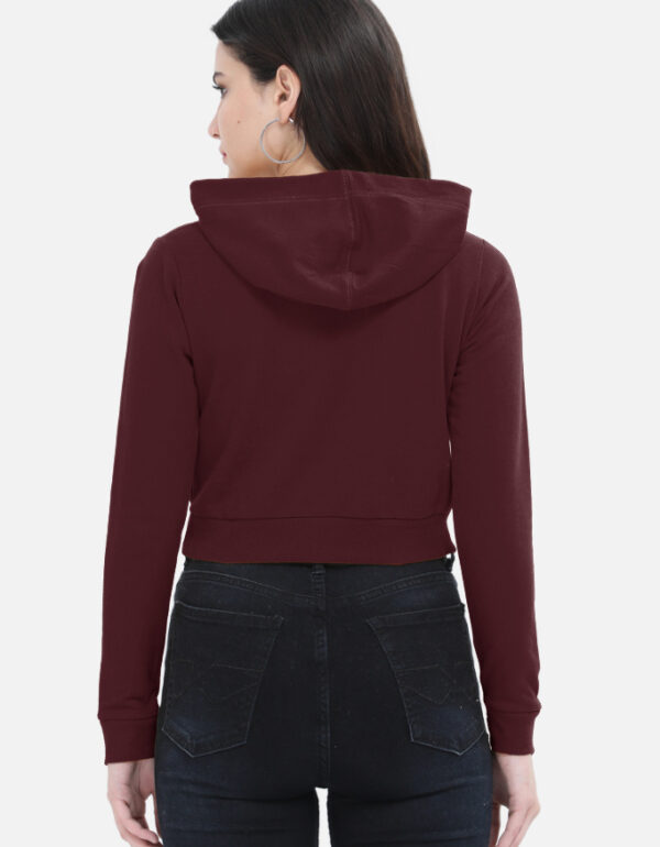 Women Cropped Hoodie - Image 4