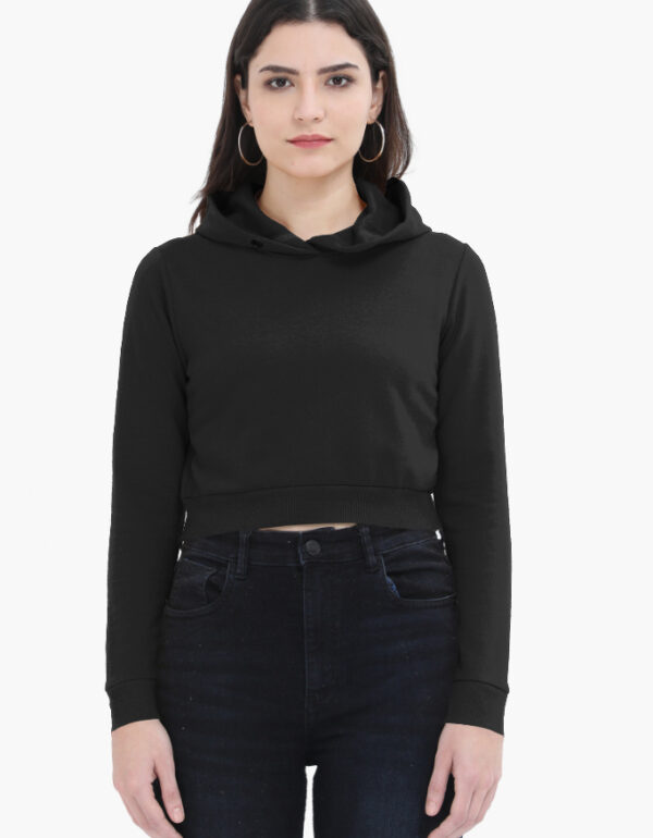 Women Cropped Hoodie - Image 2