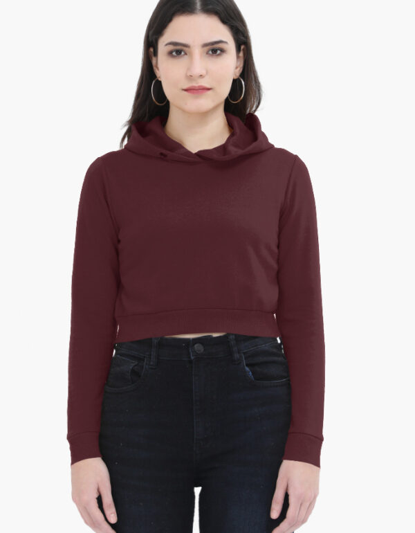 Women Cropped Hoodie - Image 3